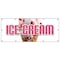 Signmission ICE CREAM BANNER SIGN cart shop cone signs sundae homemade B-120 Ice Cream - alternate 1